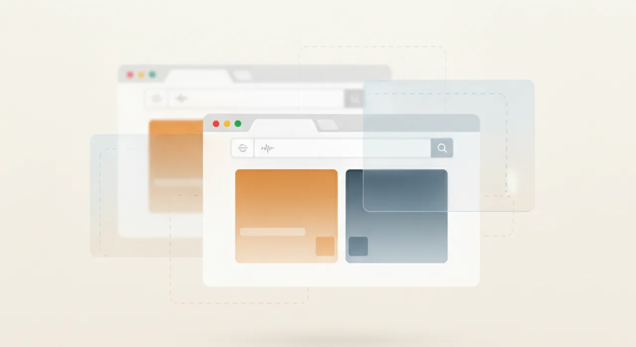 A browser window loading a cached page shell served by a service worker