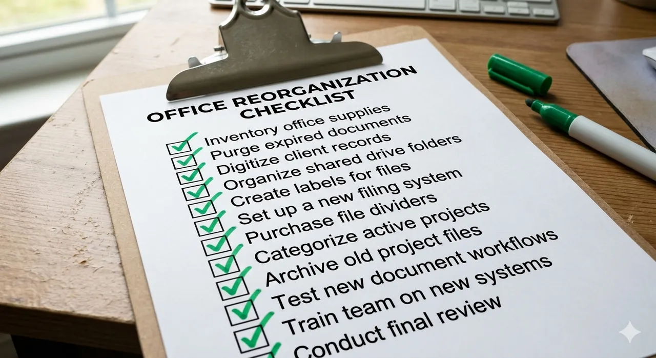 Checklist with green checkmarks on a clipboard
