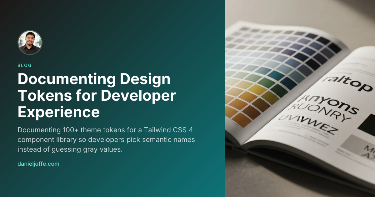 Blog | Documenting Design Tokens for Developer Experience | Daniel ...
