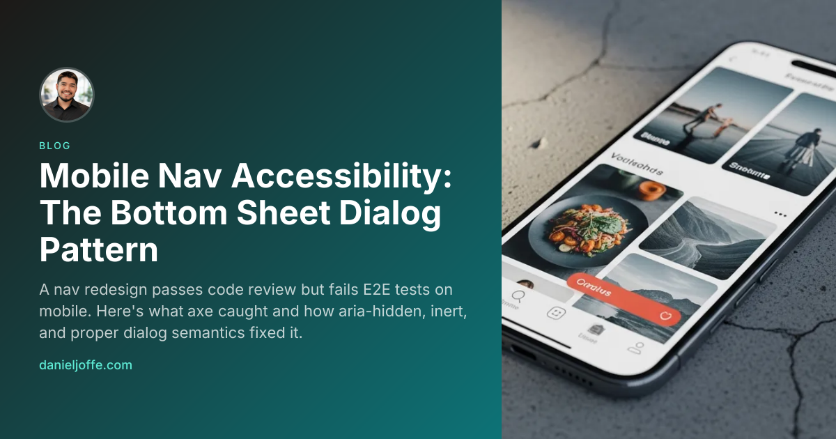 Blog | Mobile Nav Accessibility: The Bottom Sheet Dialog Pattern ...
