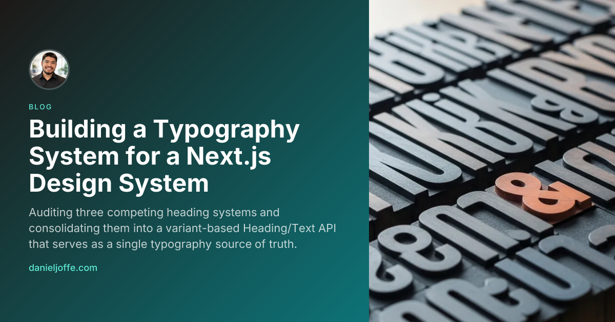 Blog | Building a Typography System for a Next.js Design System ...