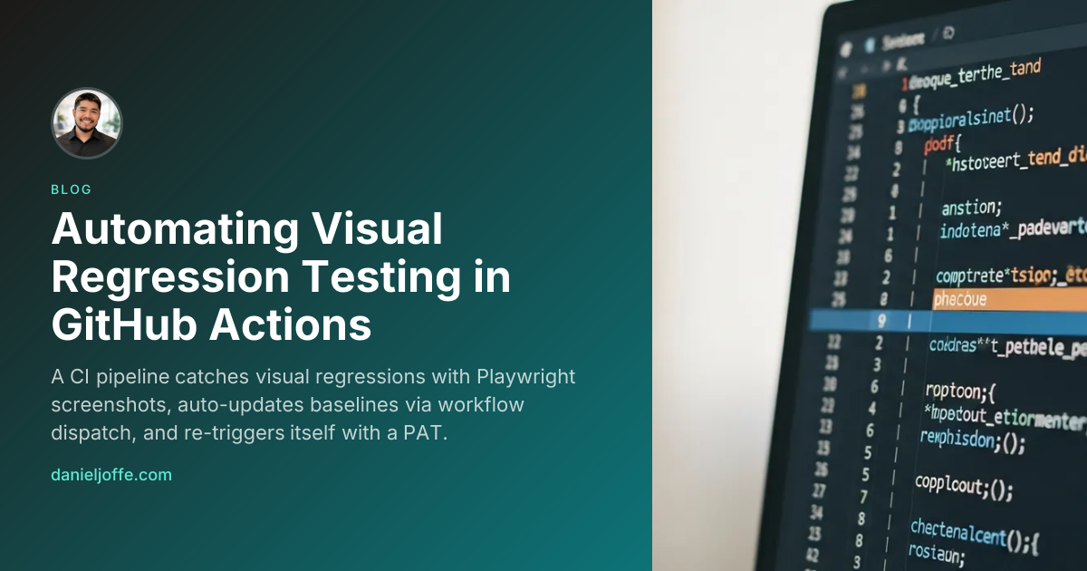 Blog | Automating Visual Regression Testing in GitHub Actions | Daniel ...